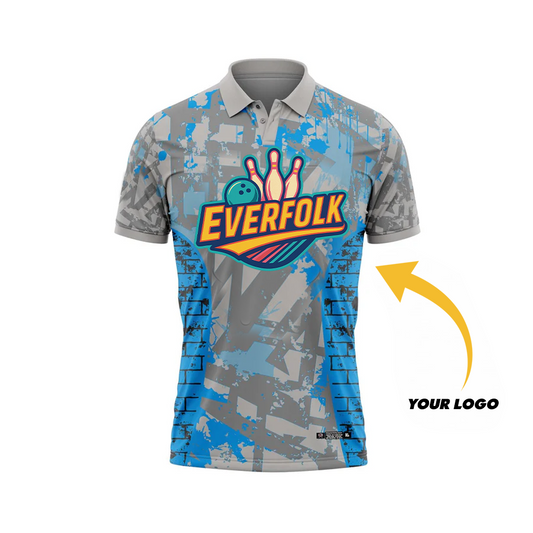 Custom Logo And Name Grey Royal Jersey