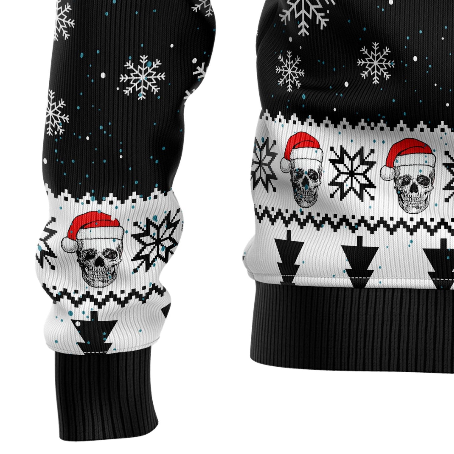 Skull Pine Tree Ugly Christmas Sweater