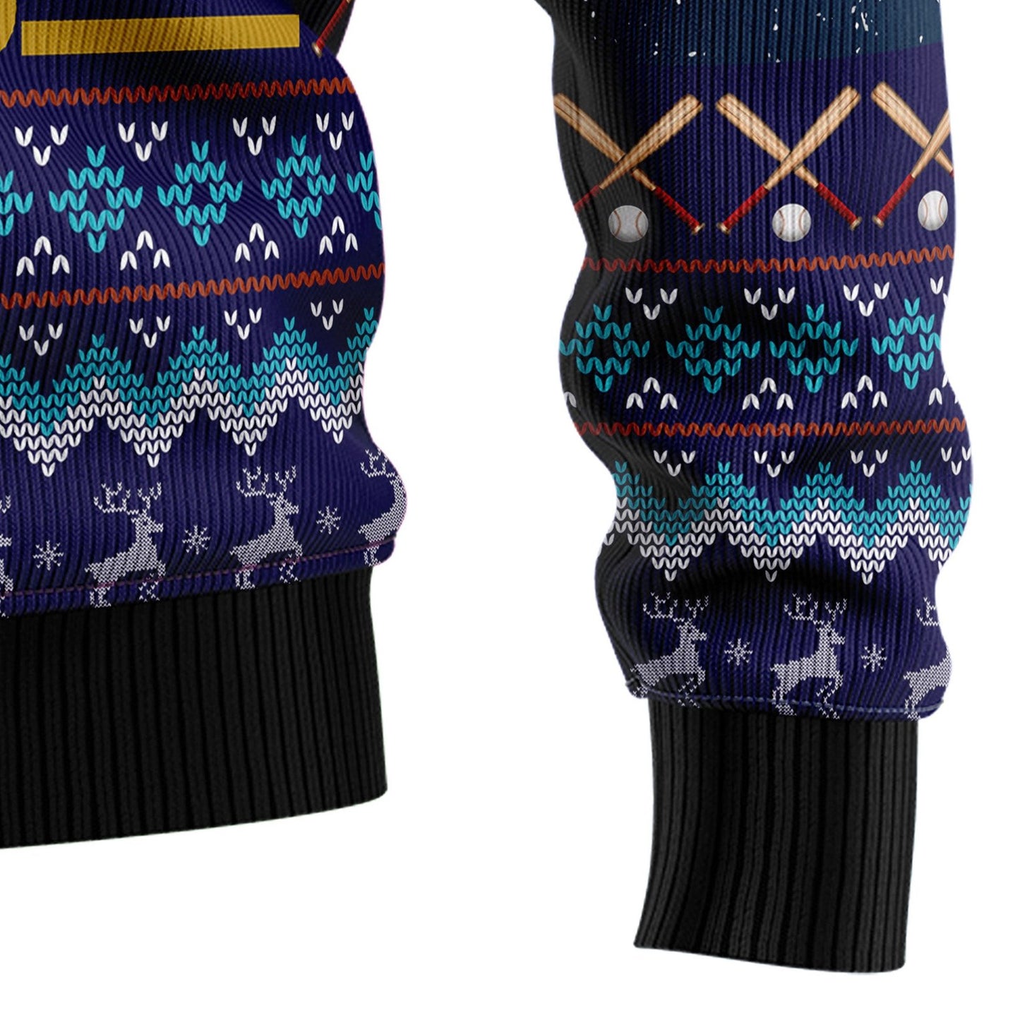 Baseball Jesus Save Ugly Christmas Sweater