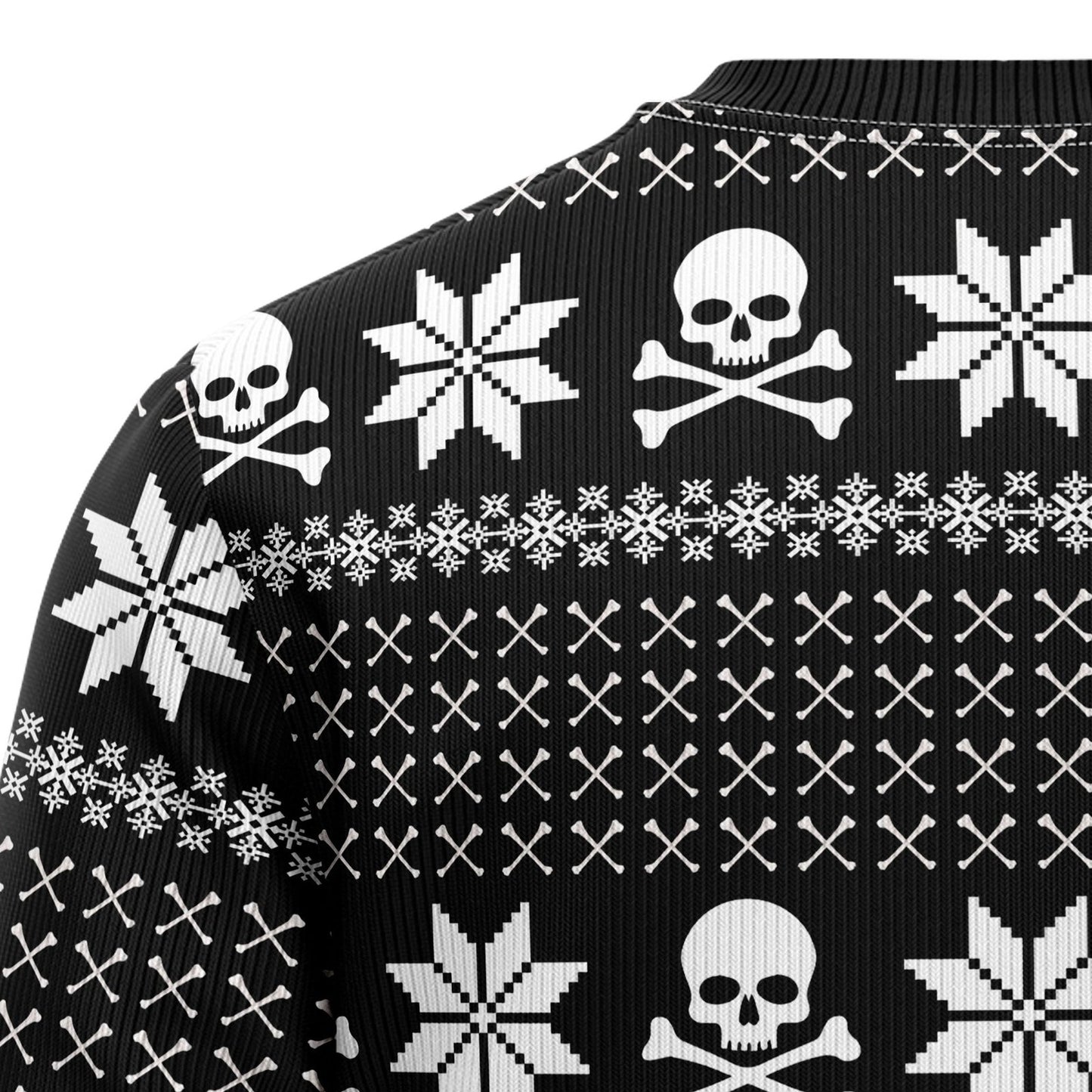 Skull Jolly Face Ugly Christmas Sweater