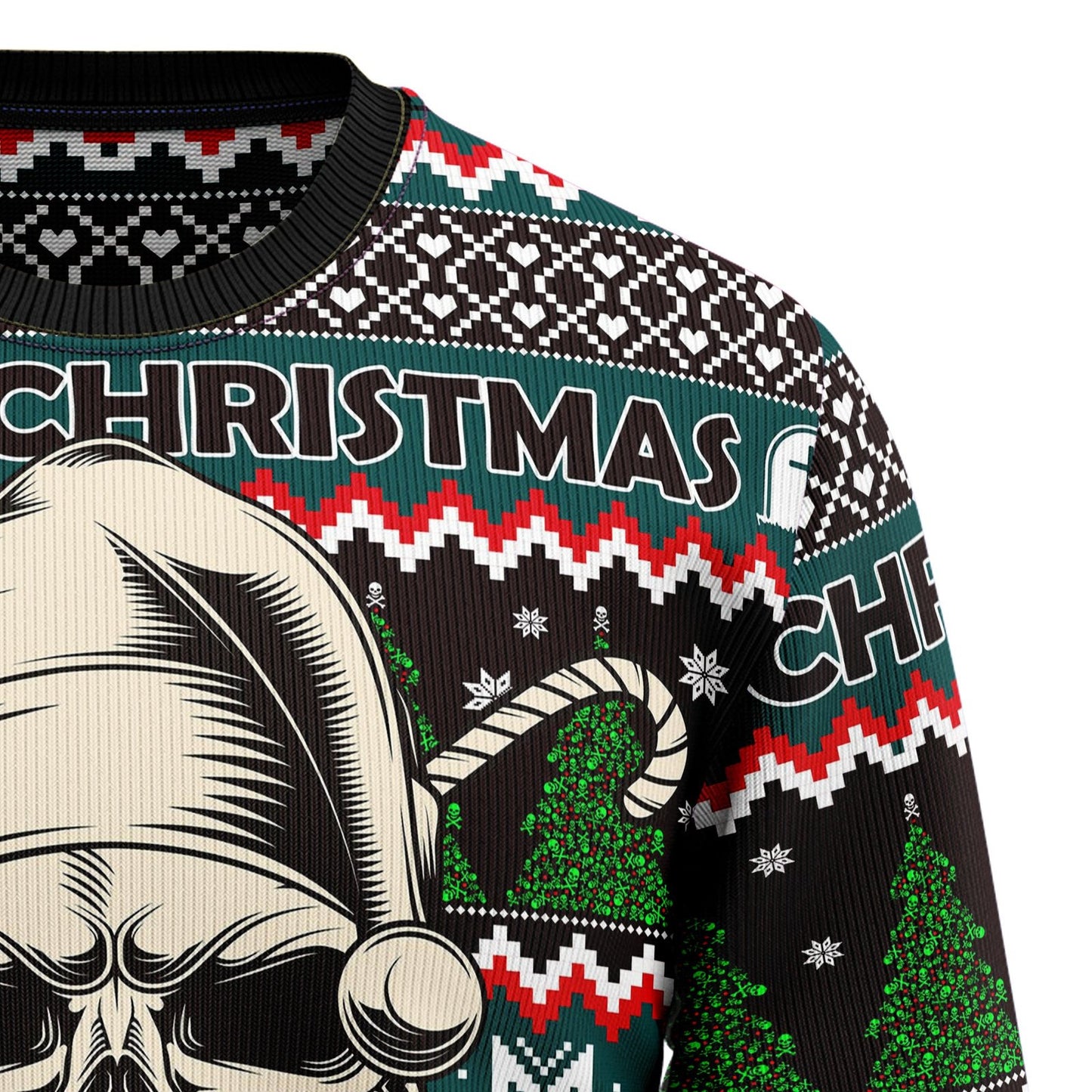 Skull Scary Christmas Ugly Christmas Sweater