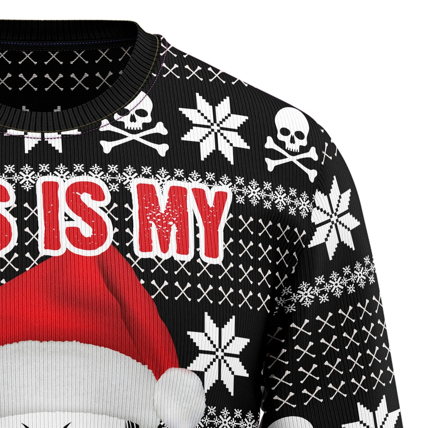 Skull Jolly Face Ugly Christmas Sweater