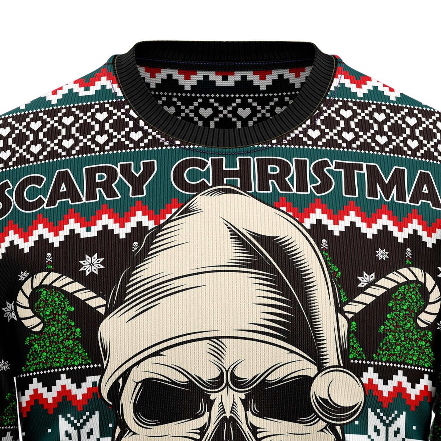 Skull Scary Christmas Ugly Christmas Sweater