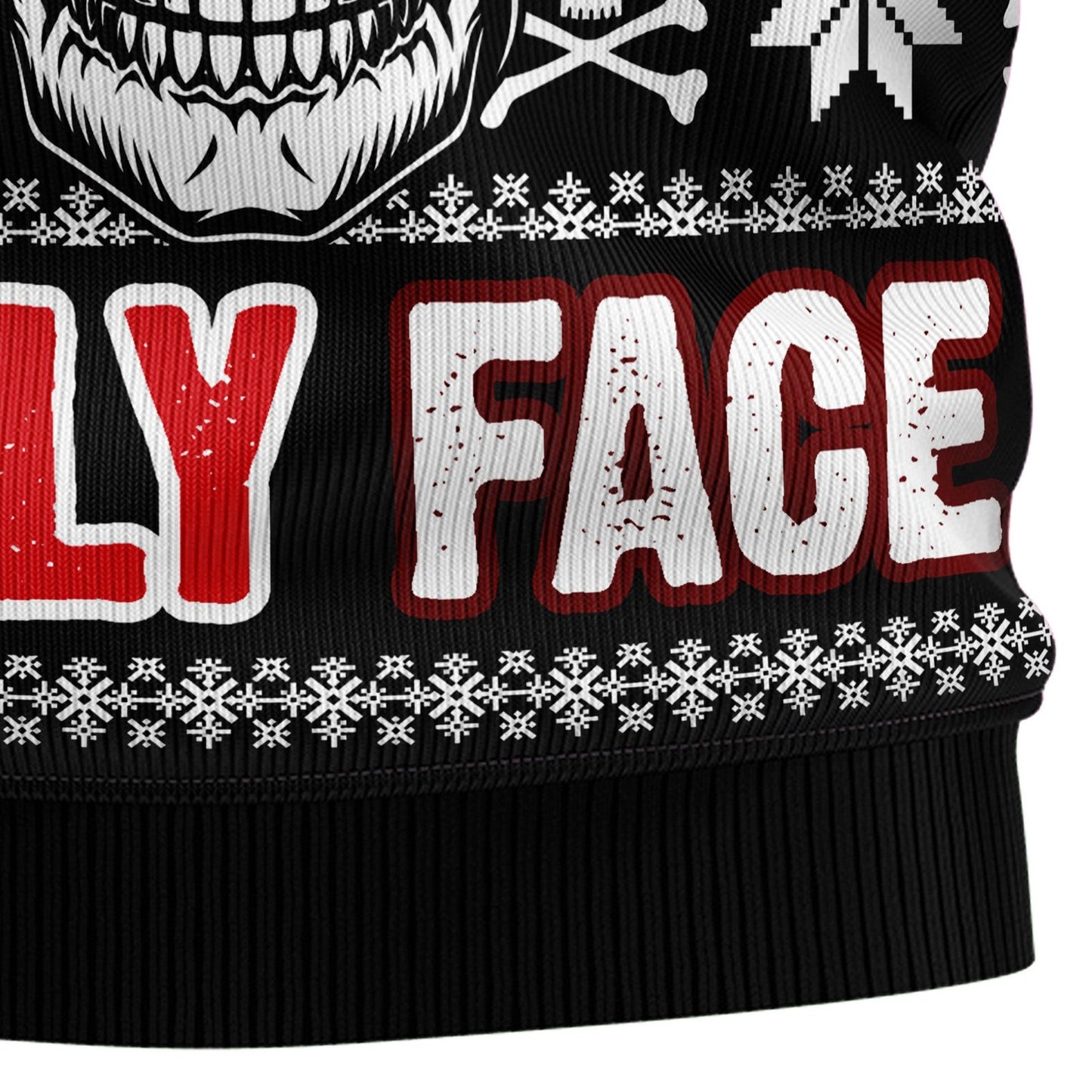 Skull Jolly Face Ugly Christmas Sweater