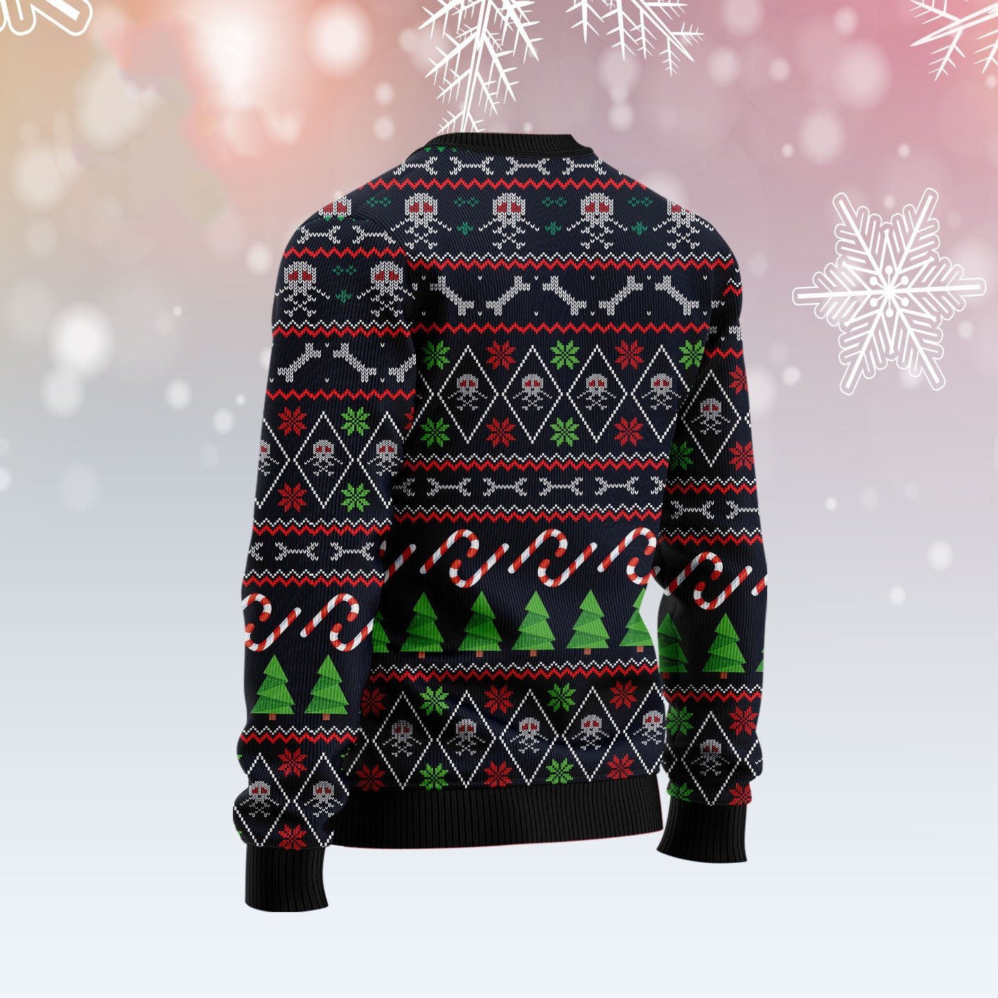 Skull Face Ugly Christmas Sweater