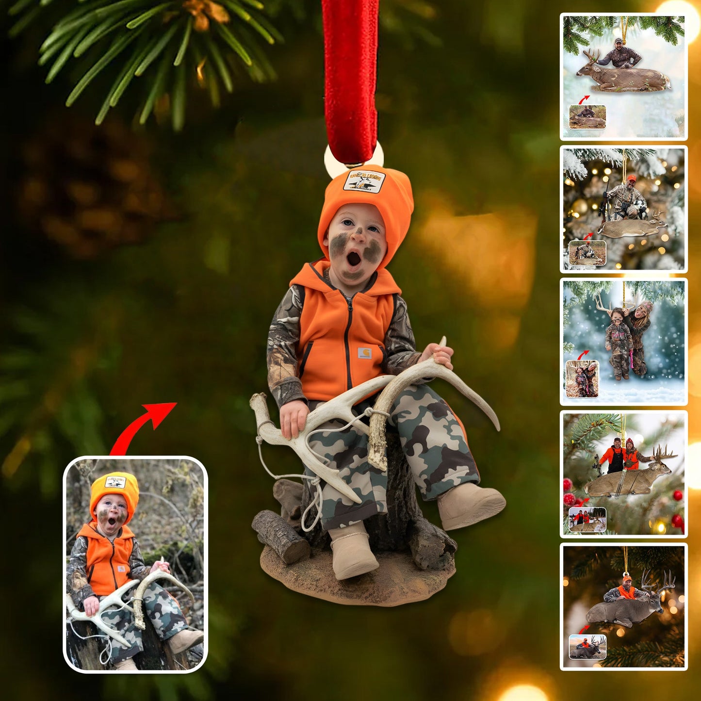 Personalized Outdoor Memories Christmas Ornament