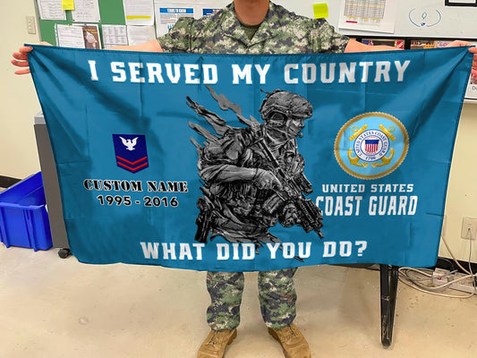 US COAST GUARD - FLYING FLAG