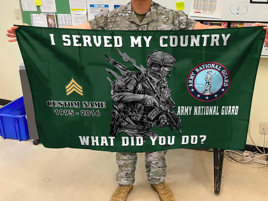 ARMY NATIONAL GUARD - FLYING FLAG