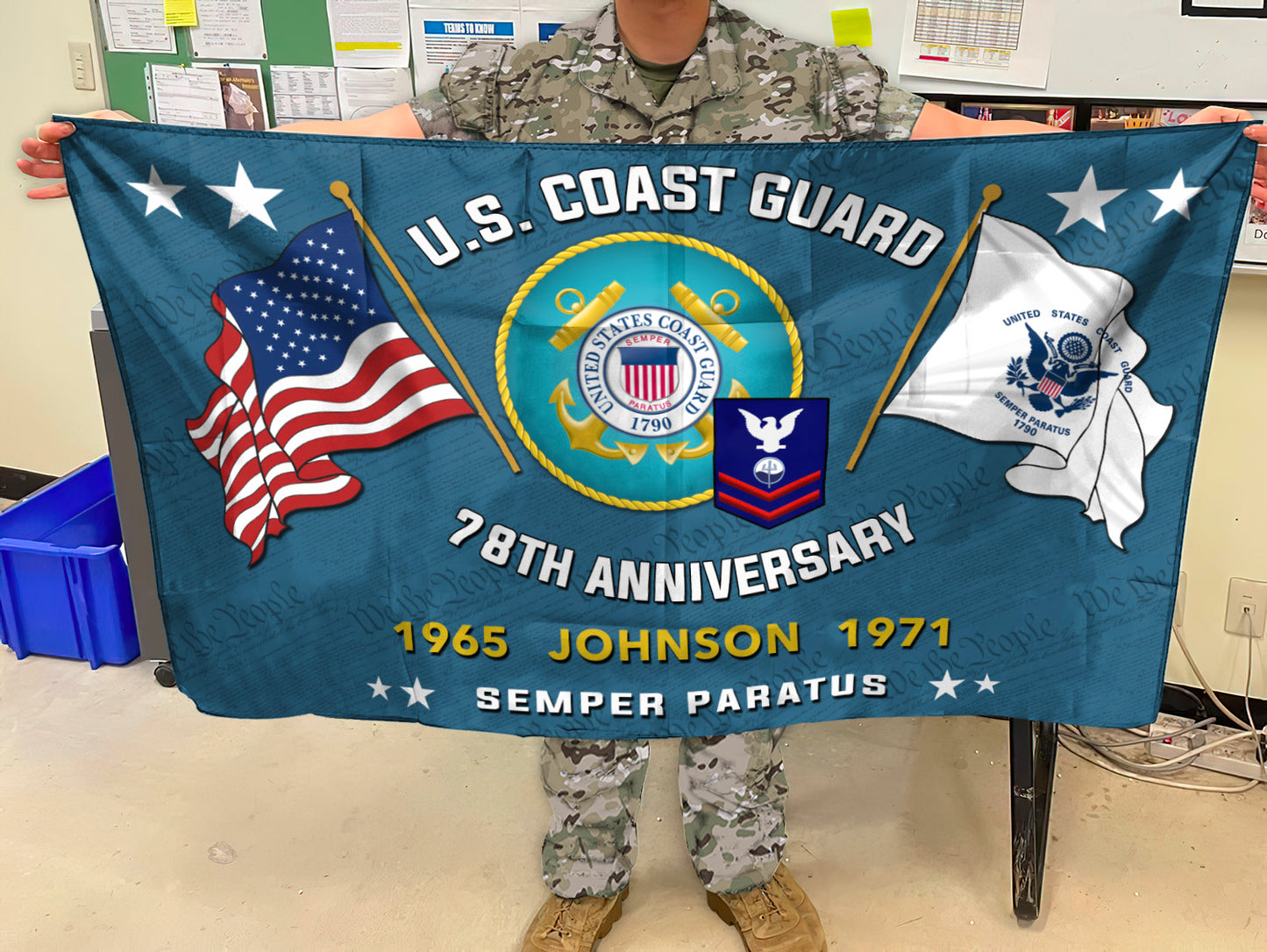 U.S. Coast Guard - Flying Flag