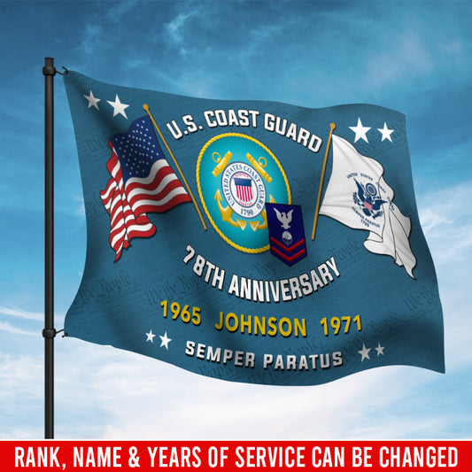 U.S. Coast Guard - Flying Flag