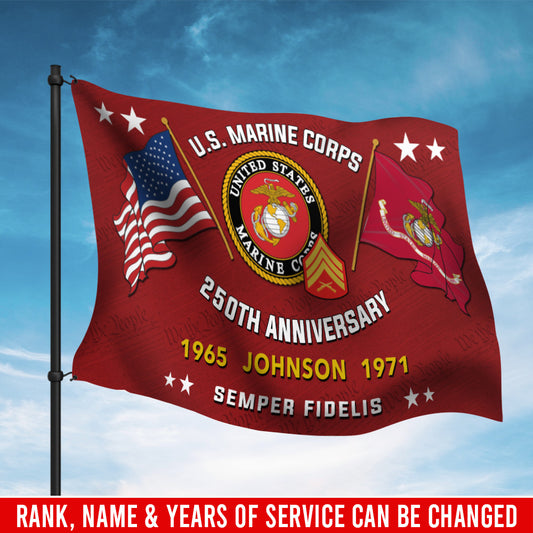 U.S. Marine Corps - Flying Flag