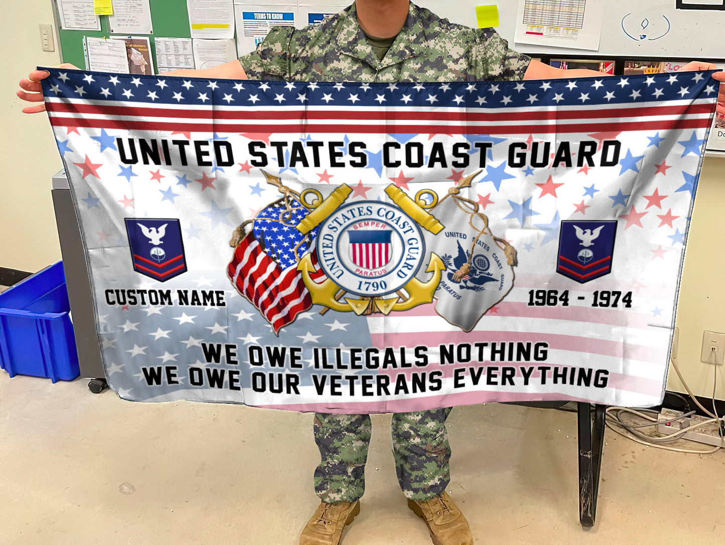 U.S. Coast Guard - Flying Flag
