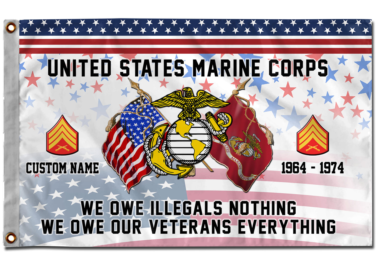 U.S. Marine Corps - Flying Flag
