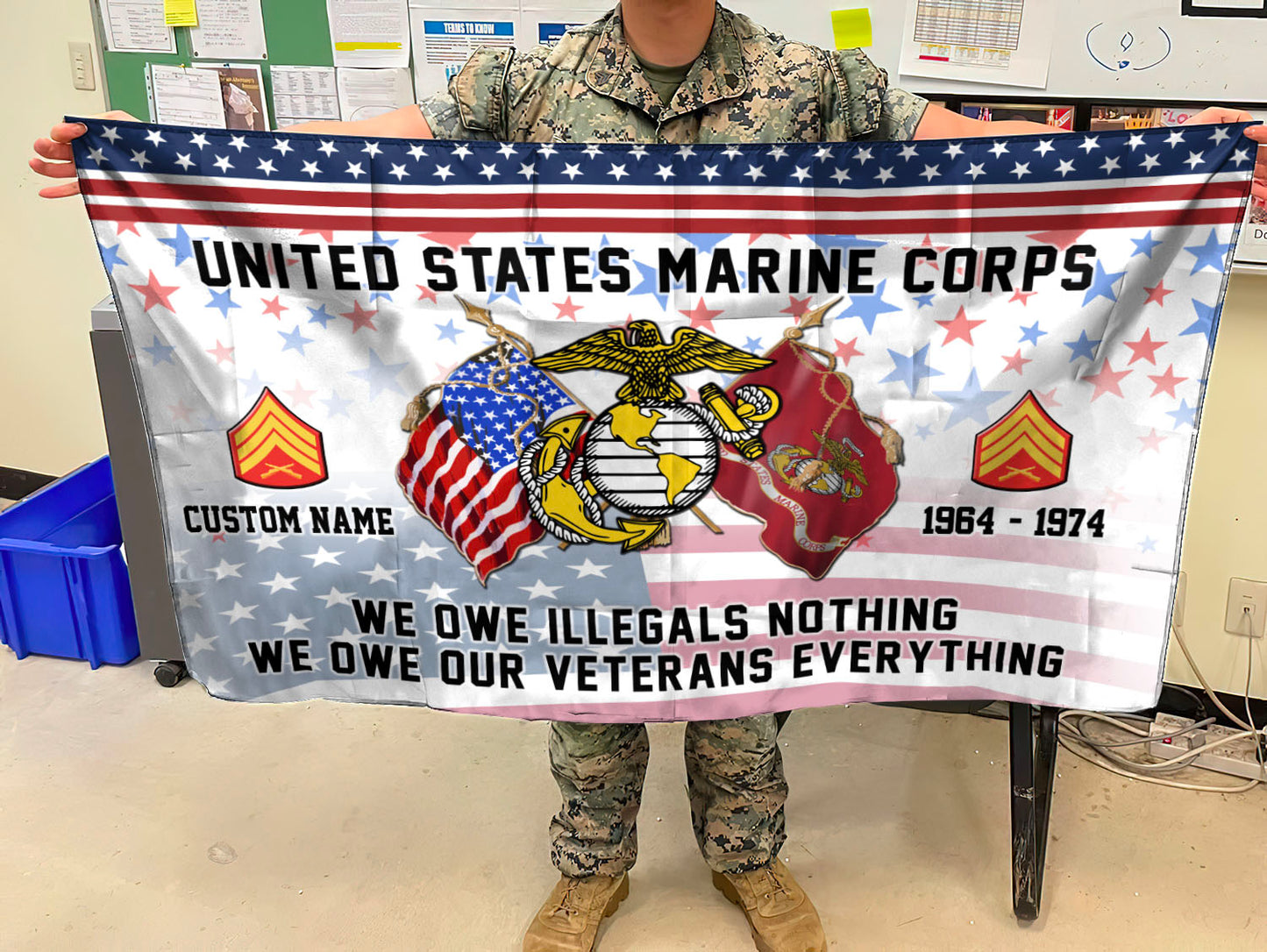 U.S. Marine Corps - Flying Flag