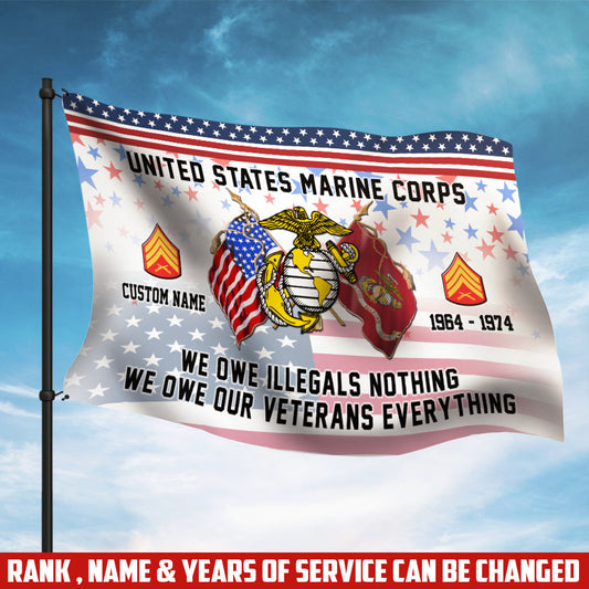 U.S. Marine Corps - Flying Flag
