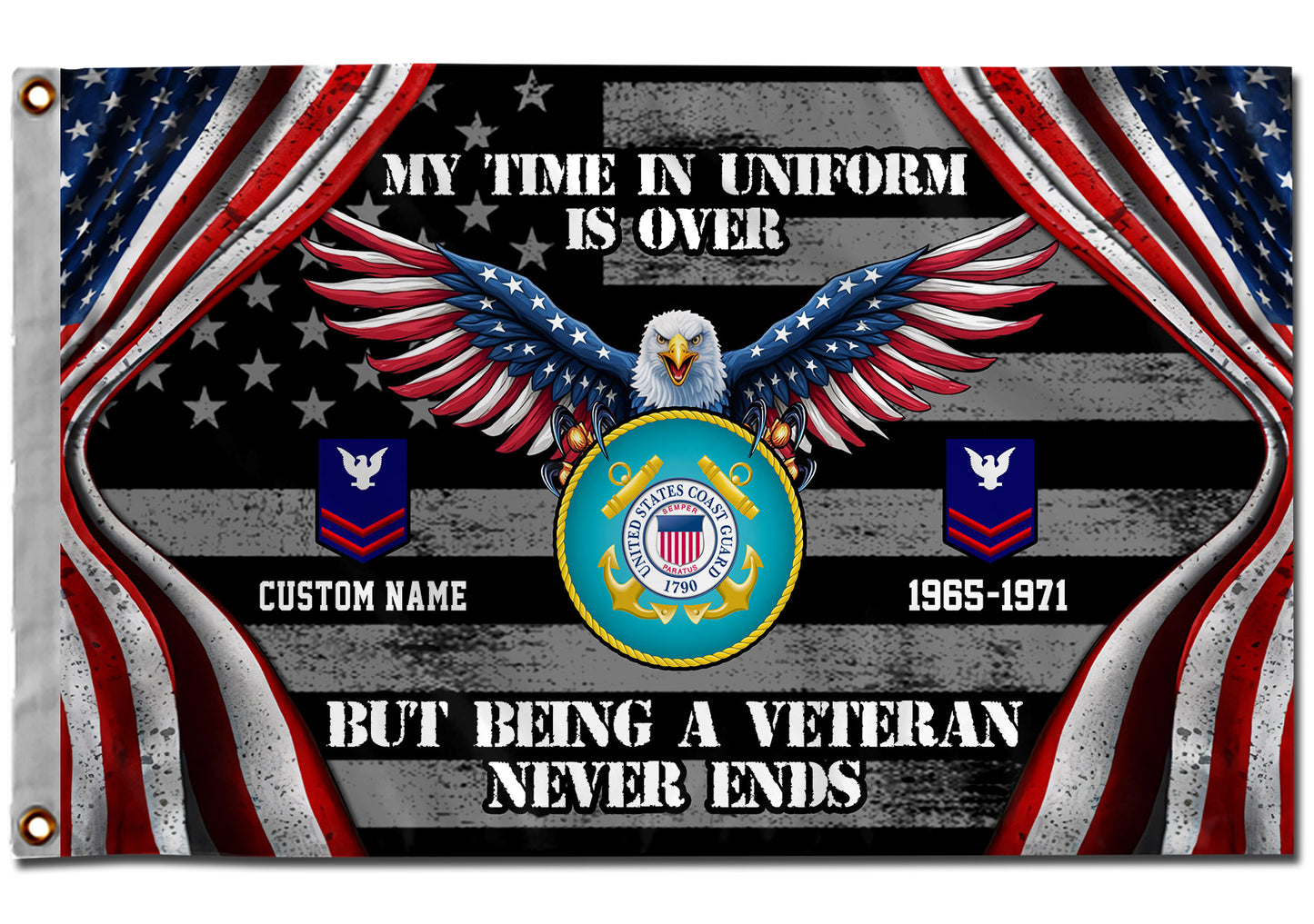 U.S. Coast Guard - Flying Flag