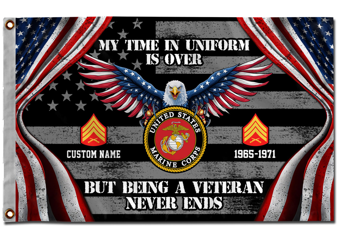 U.S. Marine Corps - Flying Flag
