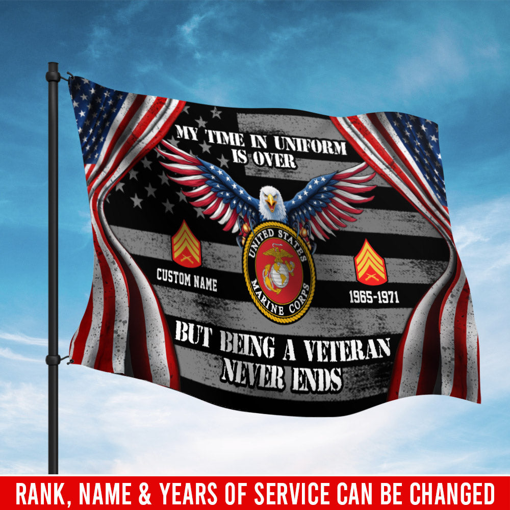 U.S. Marine Corps - Flying Flag
