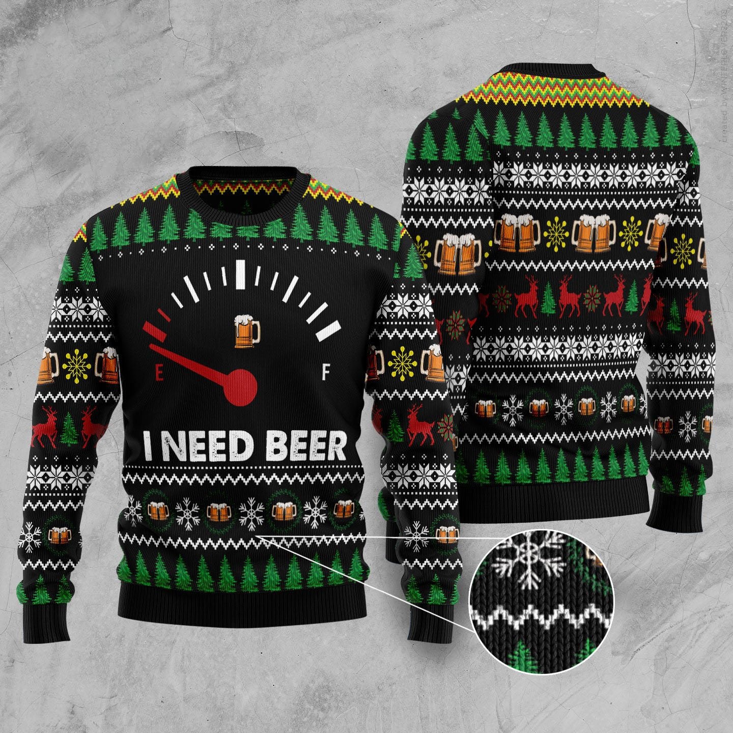 Amazing Beer Ugly Christmas Sweater