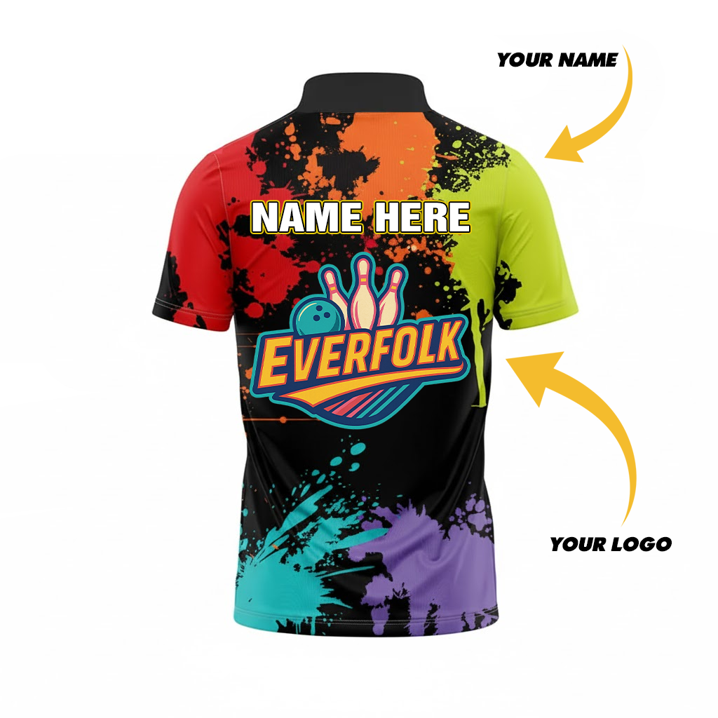 Custom Logo And Name Splatter Jersey