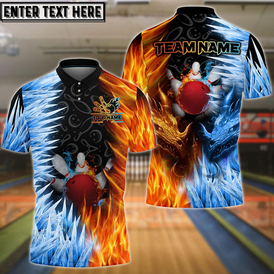 Bowling Fire And Ice Personalized Shirt (2 Colors)