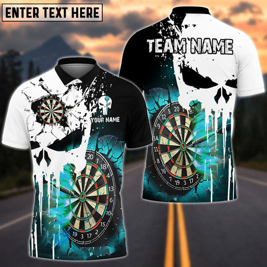 Darts Punished Skull Flame Personalized Shirt