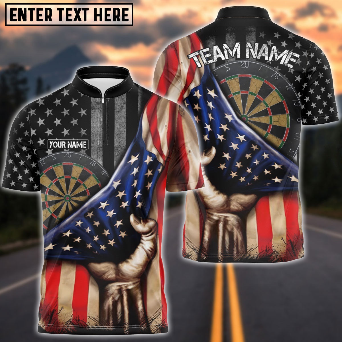 Darts Flag Player Personalized Shirt