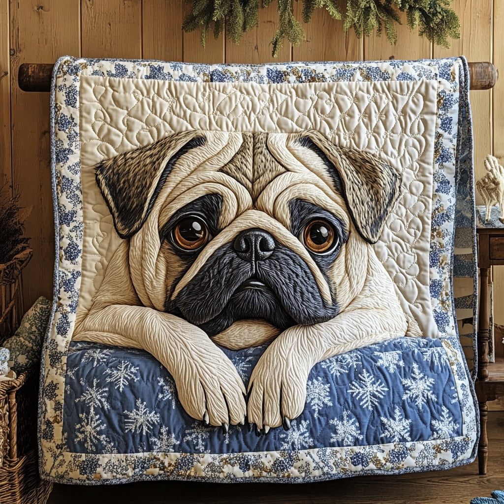 Snowflake Pug Quilt
