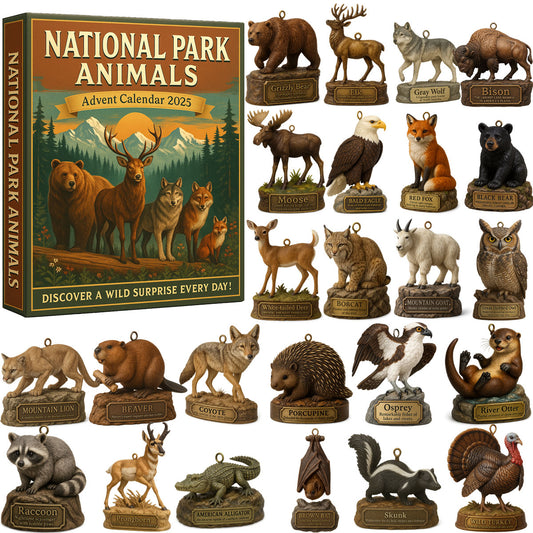 🌲Christmas Gift--National Park Animals Advent Calendar 2025