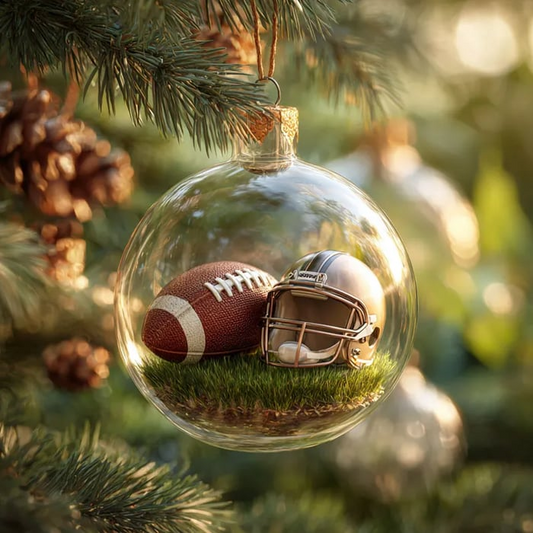 American football Holiday Ornament