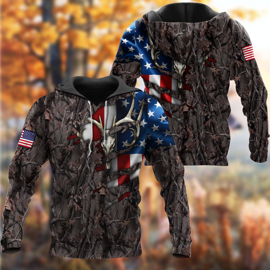 Hunting Pattern 3D Hoodie