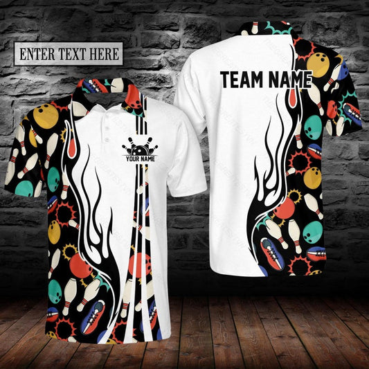 Personalized Bowling Polo Shirt: Custom Team Name