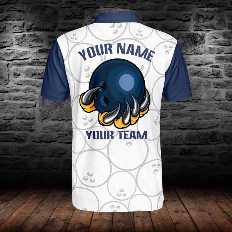 Personalized USA Bowling Polo Shirt: Custom Team Apparel