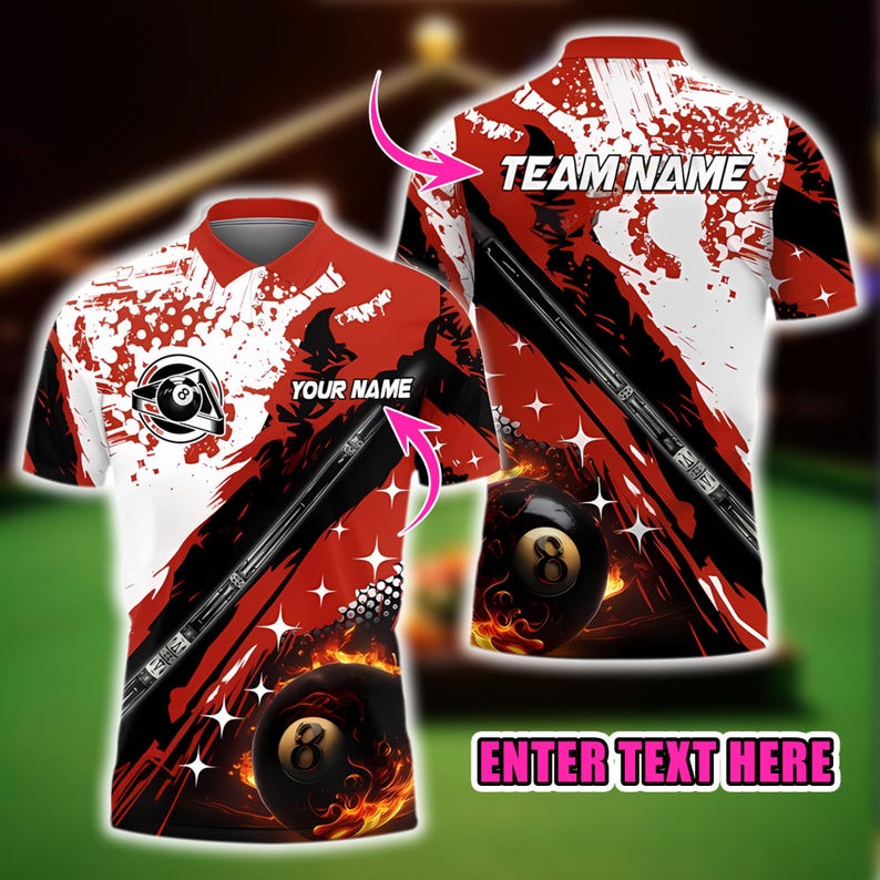 Custom Bowling Polo Shirt, Personalized Name Funny Quote Design, Blue 3D Bowling Ball and Pins Strike Team Jersey Gift for Bowlers Men Women
