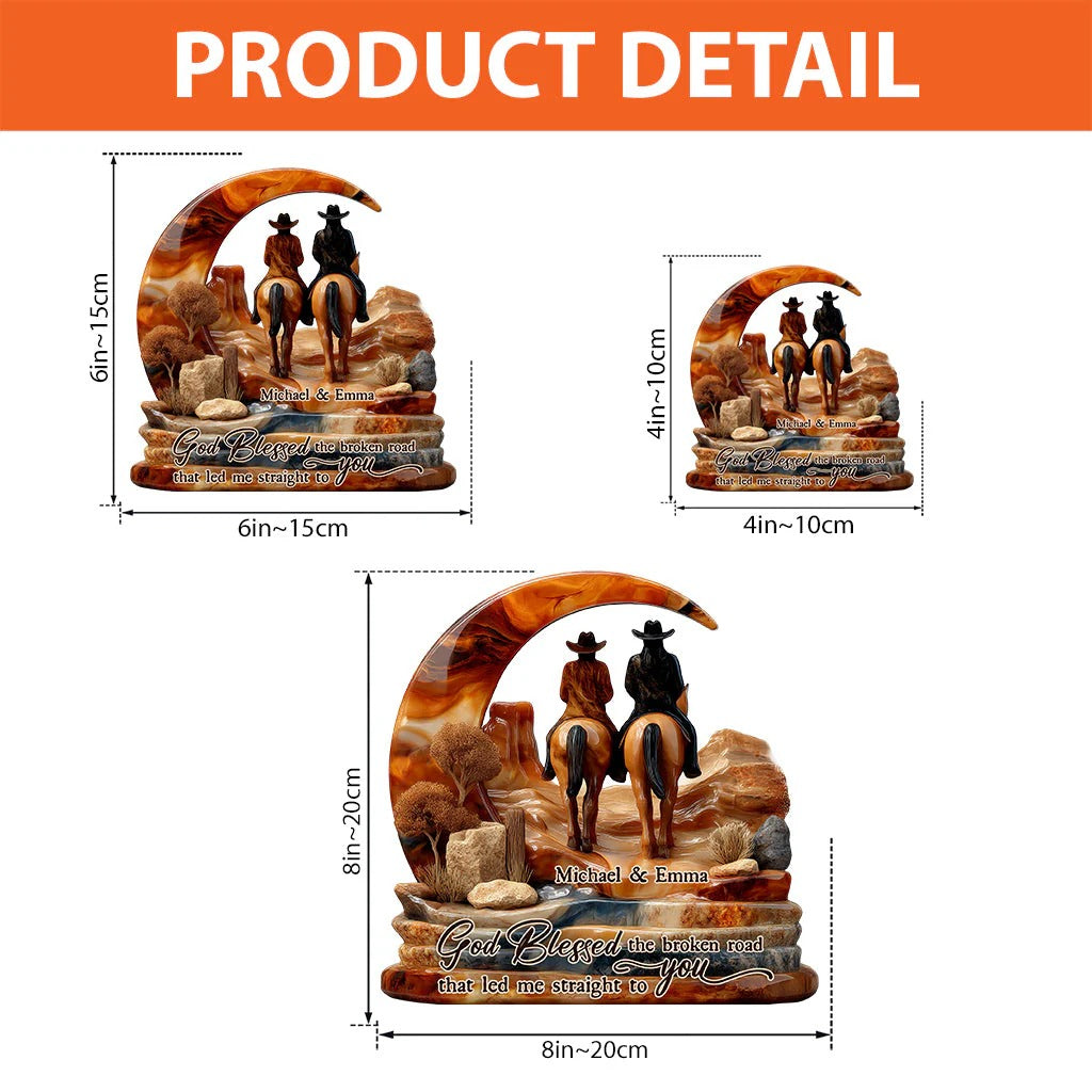 You And Me We Got This - Personalized Couple Custom Shaped Acrylic Plaque