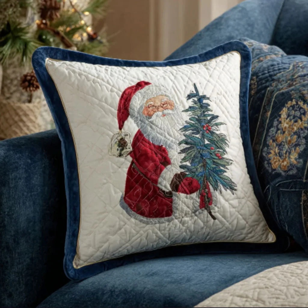 Festive Delivery Quilted Pillow Case
