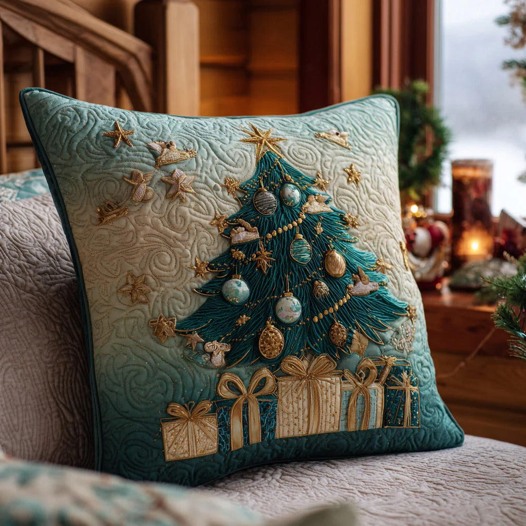 Frosted Forest Quilted Pillow Case