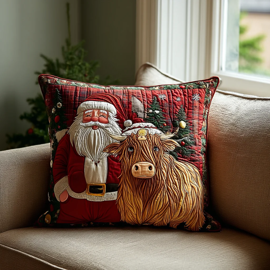 Santa Wish Quilted Pillow Case