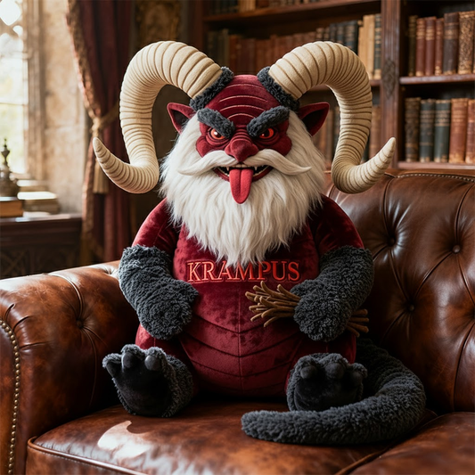 😈 Krampus Plush – Custom Christmas Monster Stuffed Toy for Holiday Decor