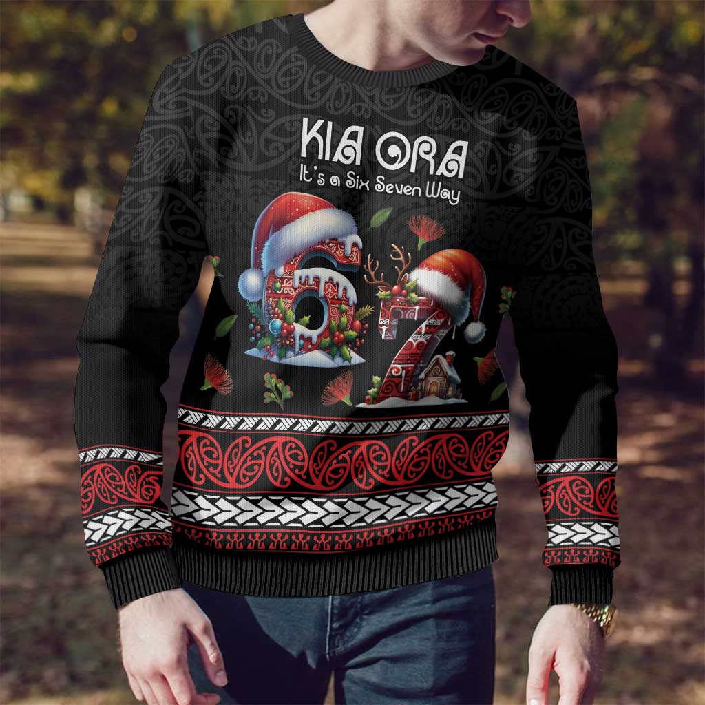 Aotearoa Six Seven Personalized Ugly Christmas Sweater New Zealand Funny Christmas