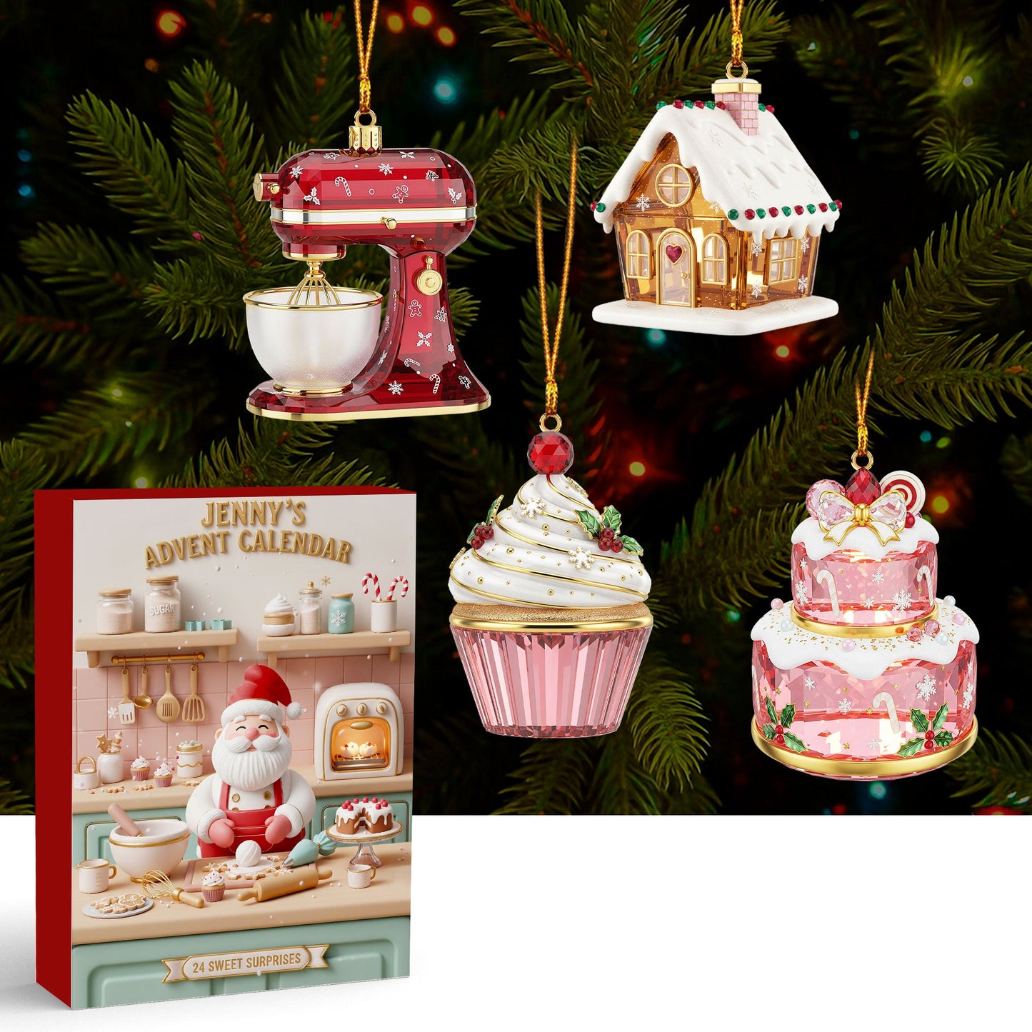 Christmas Baking Advent Calendar - Personalized Custom Acrylic Blind Box