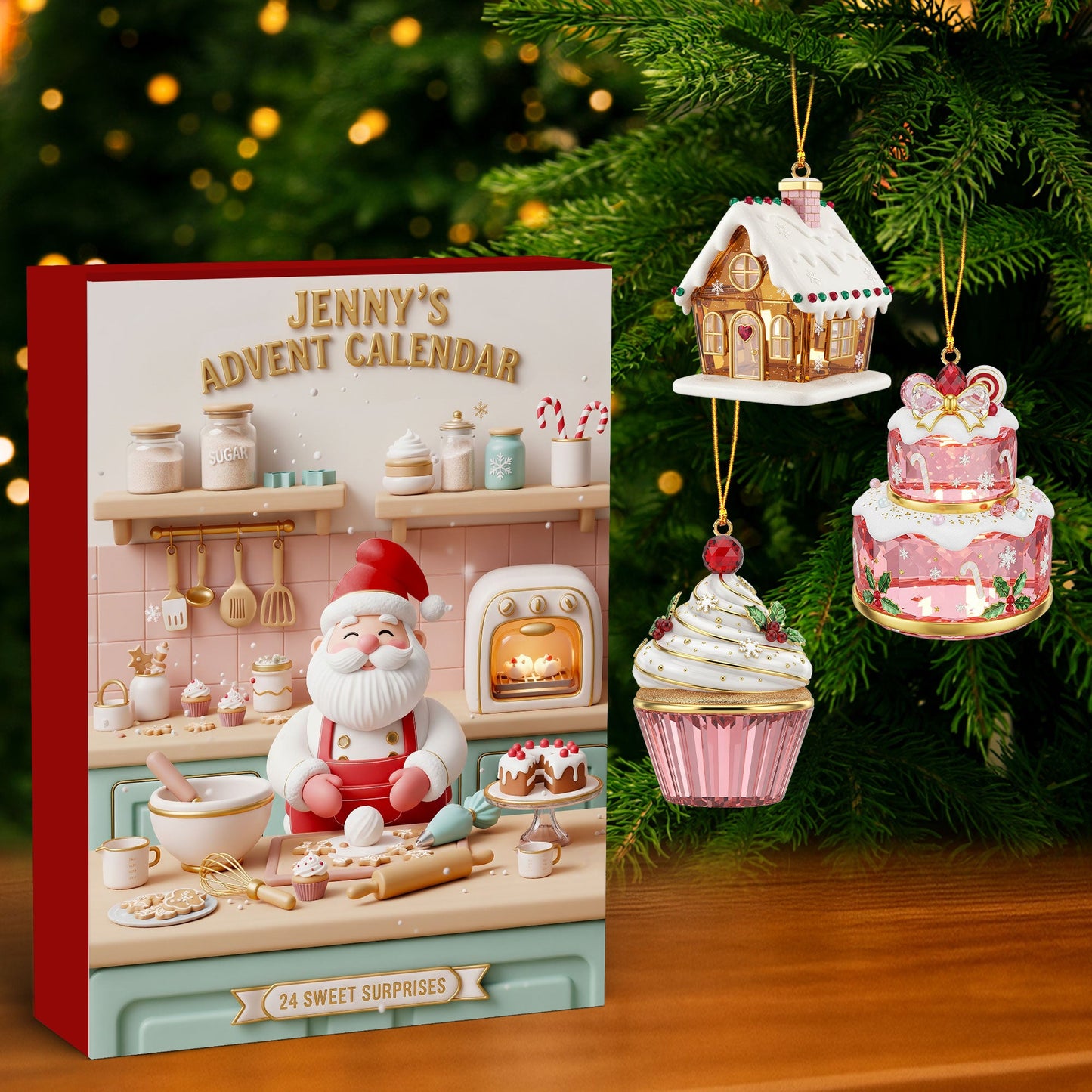 Christmas Baking Advent Calendar - Personalized Custom Acrylic Blind Box