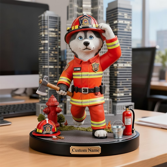 Custom Name 'Little Fire Chief' Acrylic Plaque