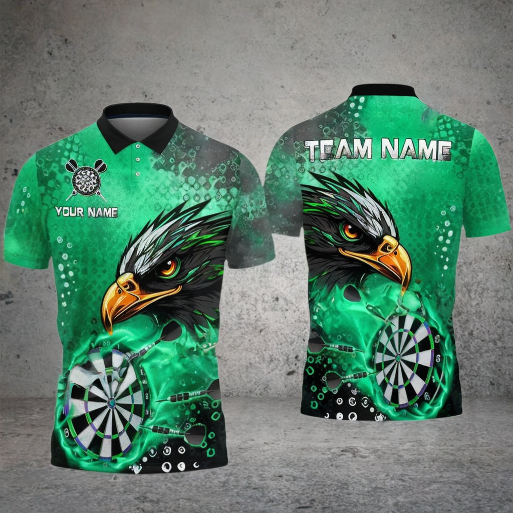 Darts Classic Eagle Personalized Name, Team Name Shirt