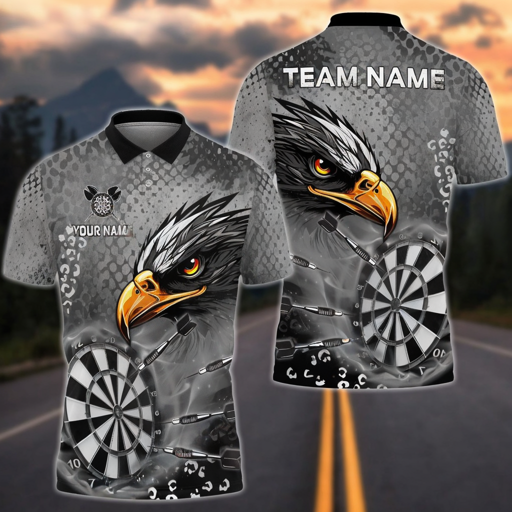 Darts Classic Eagle Personalized Name, Team Name Shirt