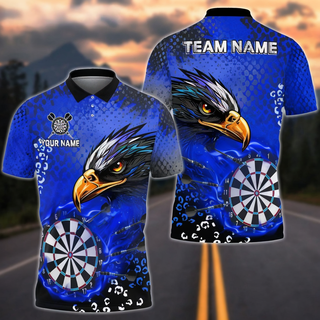 Darts Classic Eagle Personalized Name, Team Name Shirt