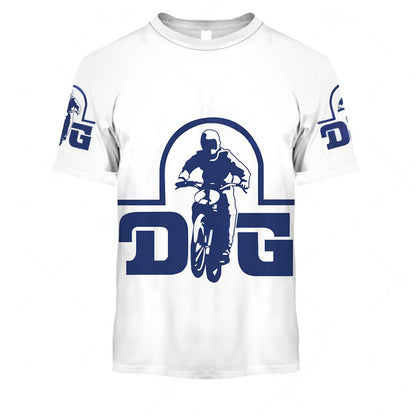 Personalize BMX DG Racing Team Classic Vintage Retro White Jersey