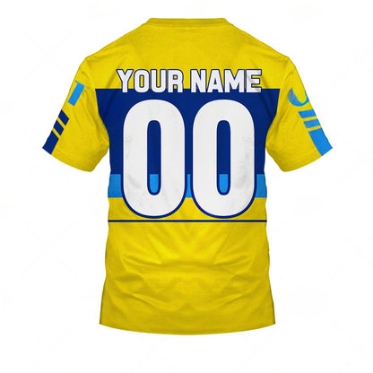 Personalize BMX GT USA Factory Team Vintage Retro Yellow 1985 Jersey