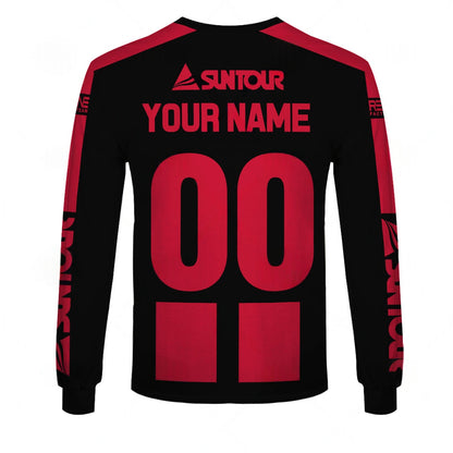 Personalize BMX Redline Bicycle factory Team Classic Vintage Retro Black Baseball Shirt