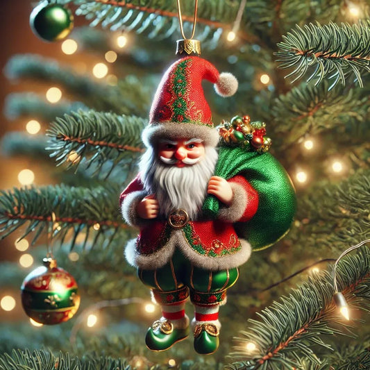Mini Santa with Gifts – cute tree ornament